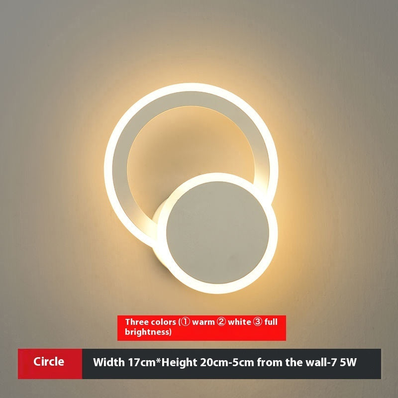 LED Heart-shaped Wall Lamp - Bedroom Living Room Light