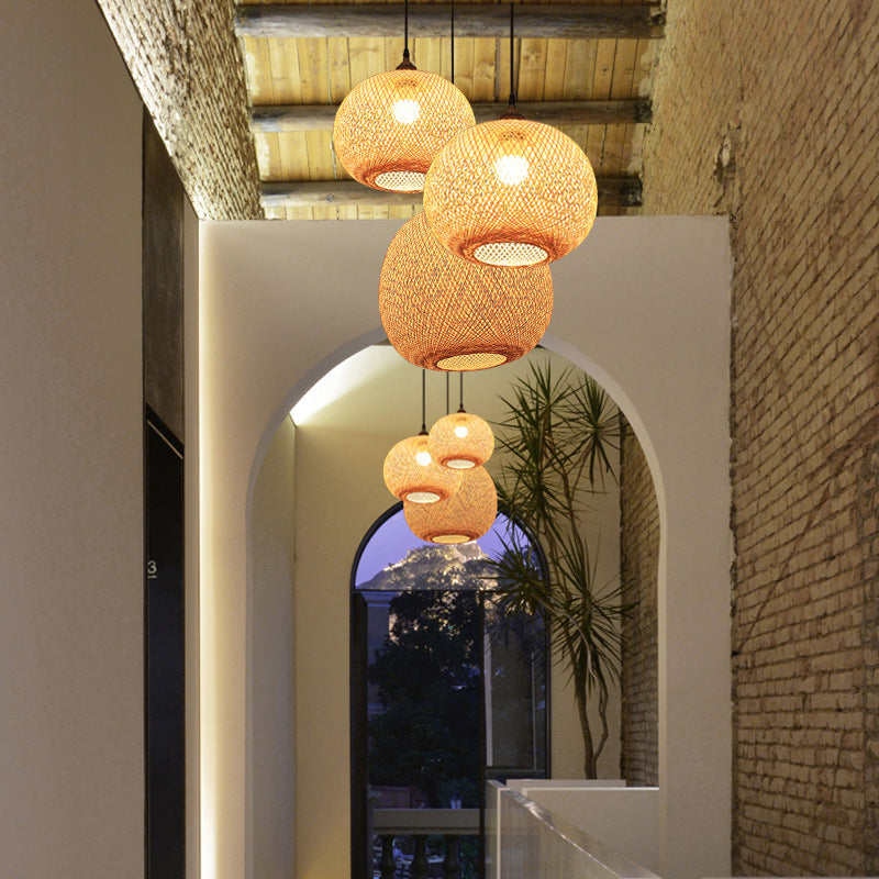Zen Pastoral Pendant Light Minimal Tea Room