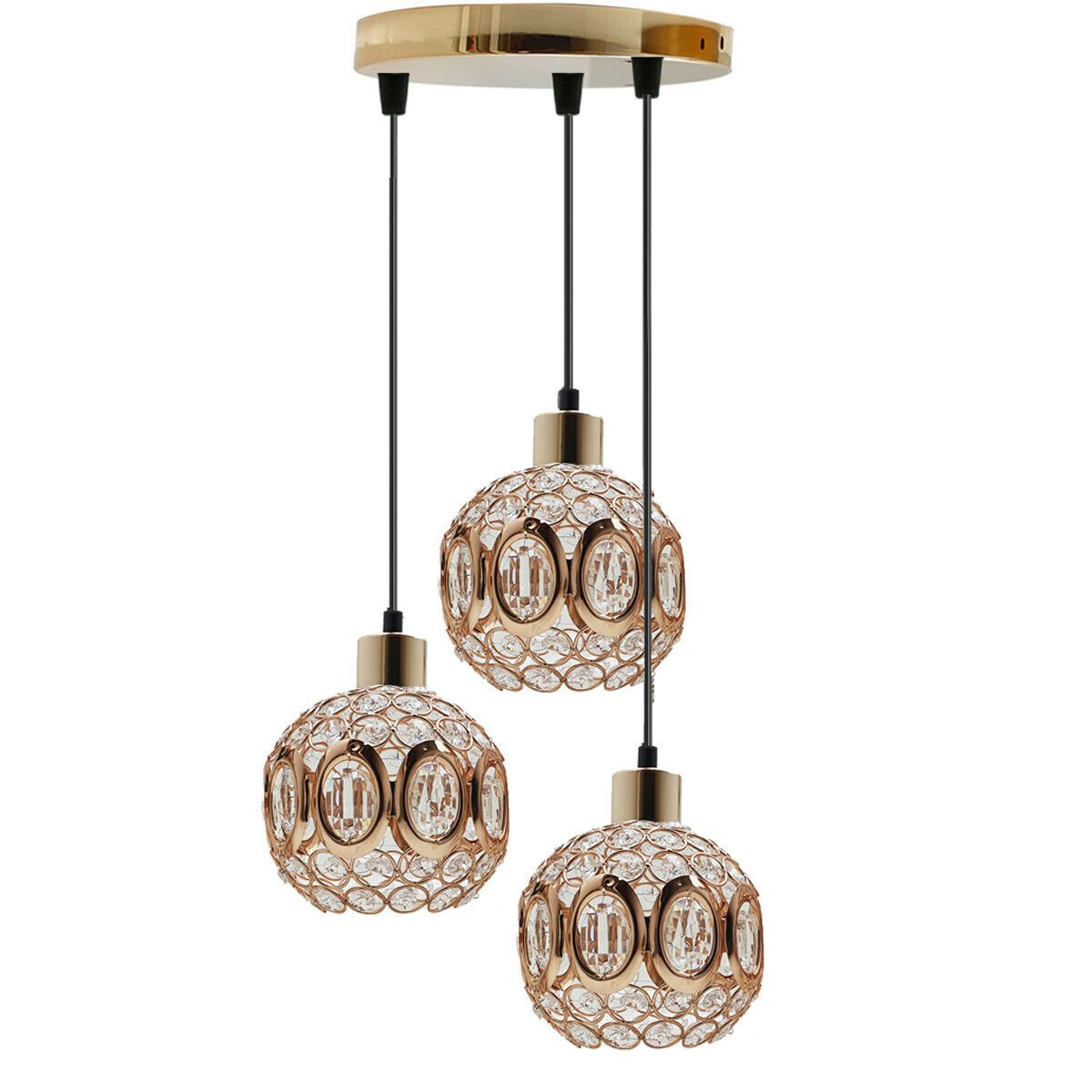Modern ceiling pendant light lamp shade crystal chandelier shades