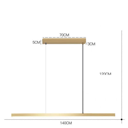 Nordic Minimalist Restaurant Chandelier Modern