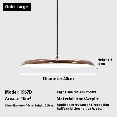 Dining Room Chandelier Macaron Flying Saucer Artistic Lamp