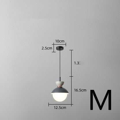 Nordic Bedside Small Chandelier Bar Art Three-head Dining Room Lamp