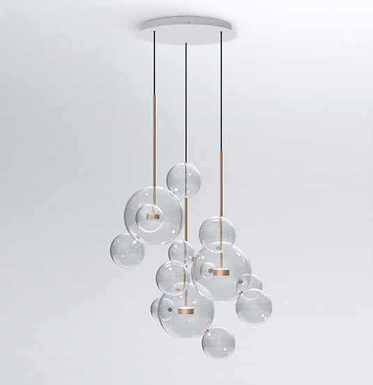 Nordic Glass Bubble Pendant Chandelier LED
