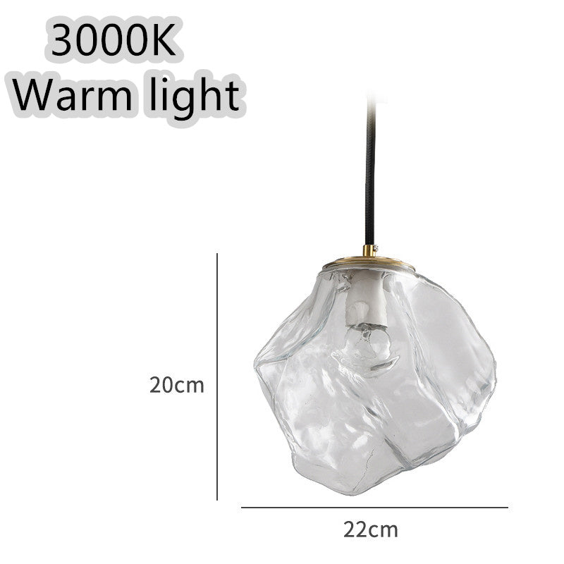 Minimalist Art Ice Cube Restaurant Chandelier Personality Creative