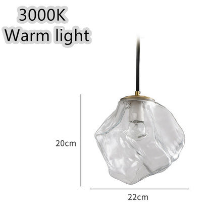 Minimalist Art Ice Cube Restaurant Chandelier Personality Creative