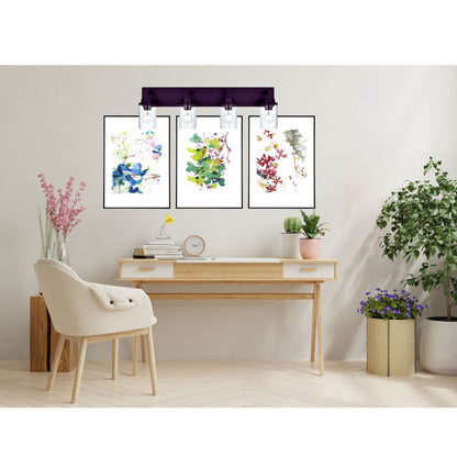 Modern Wall Bathroom Vanity Light Fixture 4 Light Oil Rubbed Bronze