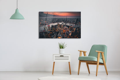 Glass Wall Art - Jin Mao Tower City View - House Warming Gift -