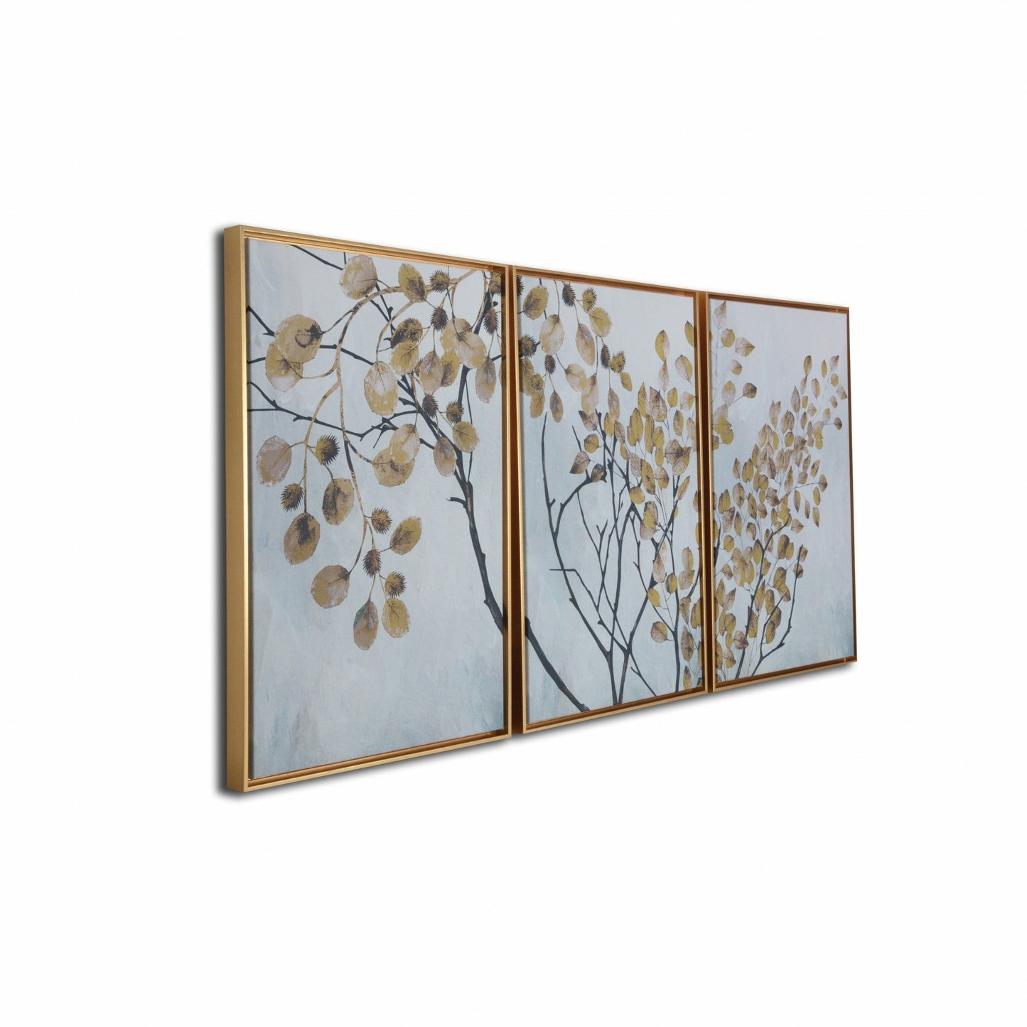 Asian Tree Branches Framed Canvas Wall Art Floater Frame Graphic Art
