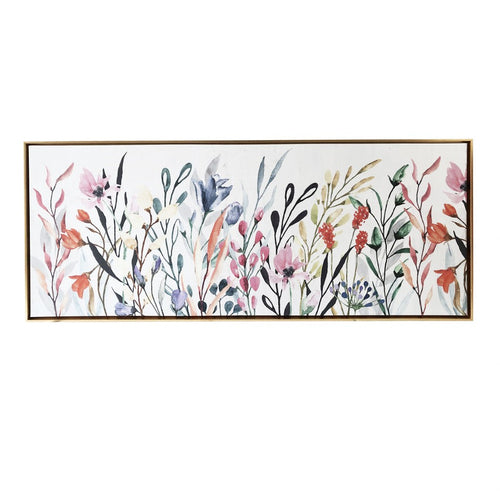Rainbow of Wildflowers Framed Giclee Wall Art Floater Frame Graphic