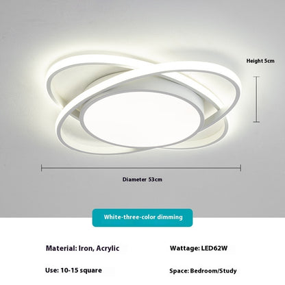 Master Bedroom Lamp New Simple Modern Atmosphere Living Room Ceiling Round Balcony