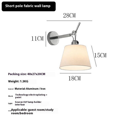 Straw Hat Girl Creative LED Restaurant Aluminum Wall Lamp