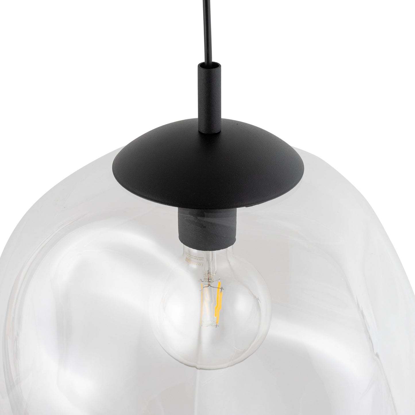 SOL Large Transparent Glass Pendant Light