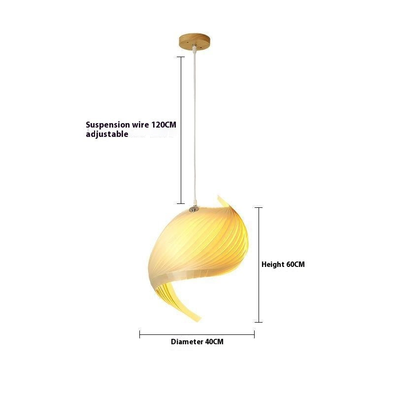 Creative Living Room Pendant Lamp Restaurant Wood Woven Pendant Lamp