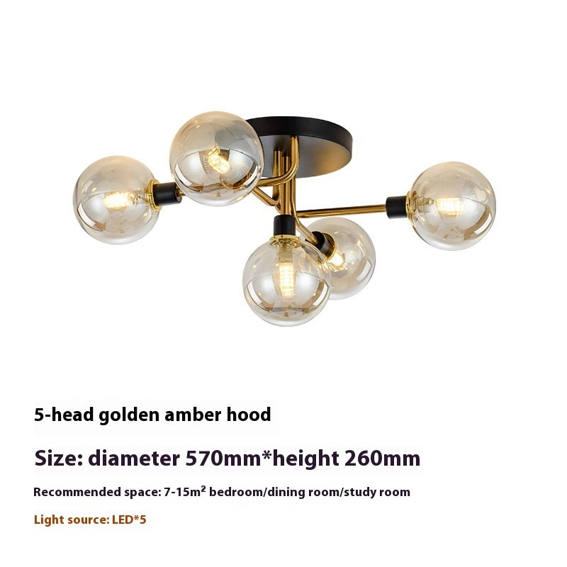 Study And Restaurant Living Room Room Magic Bean Light Luxury Ceiling Lamp