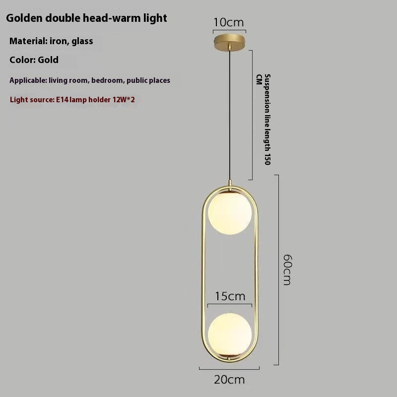 Bedroom Bedside Simple Innovative Decoration Small Droplight