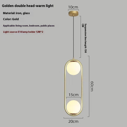 Bedroom Bedside Simple Innovative Decoration Small Droplight