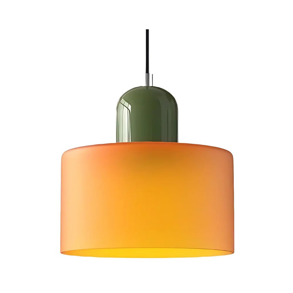 Cream Wind Round Glass Small Droplight