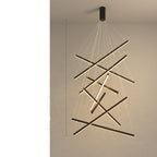 Modern Glass Pendant Chandelier with Remote Control
