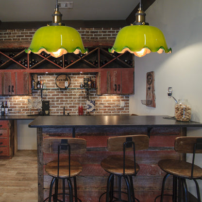 Simple Retro Nostalgic Chandelier Homestay Entrance