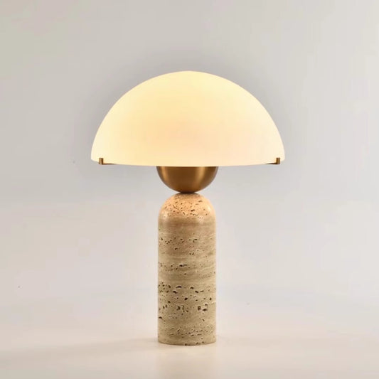 Retro Cloud Cave Stone Table Lamp Glass Living Room Study Bedside Lamp