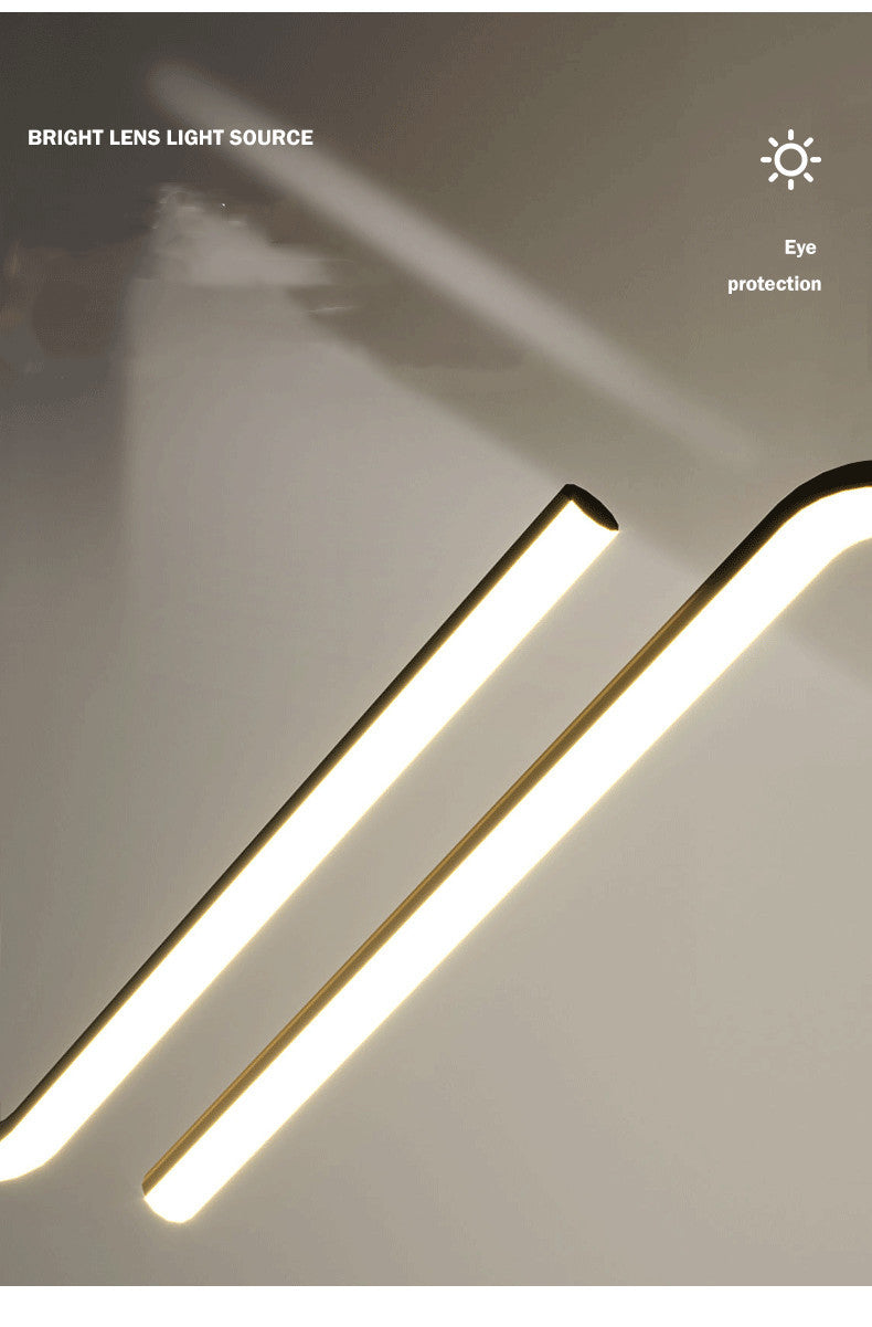 Irregular Strip Dining-room Lamp Modern Minimalist Chandelier