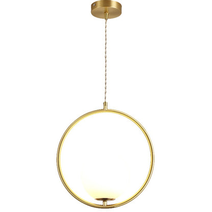 Creative Nordic Single Head All Copper Pendant Light