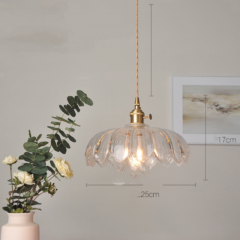 Cafe Brass Glass Chandelier