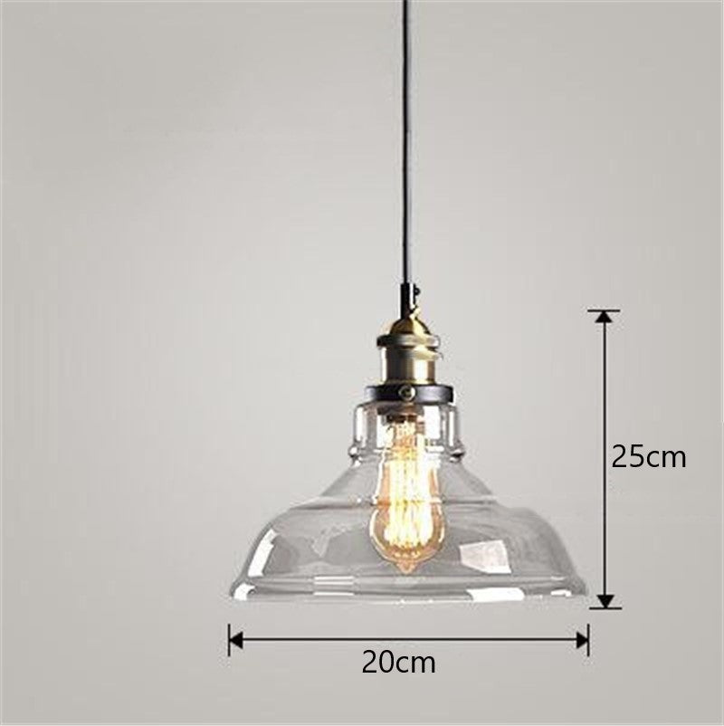 Nordic Industrial Glass Pendant Chandelier