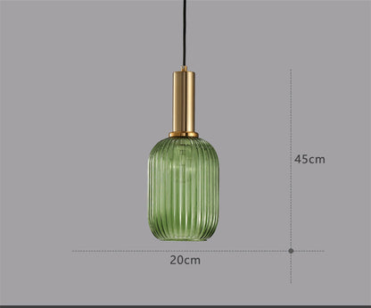 Bedroom Bedside Simple Bar Glass Chandelier Retro Lamps