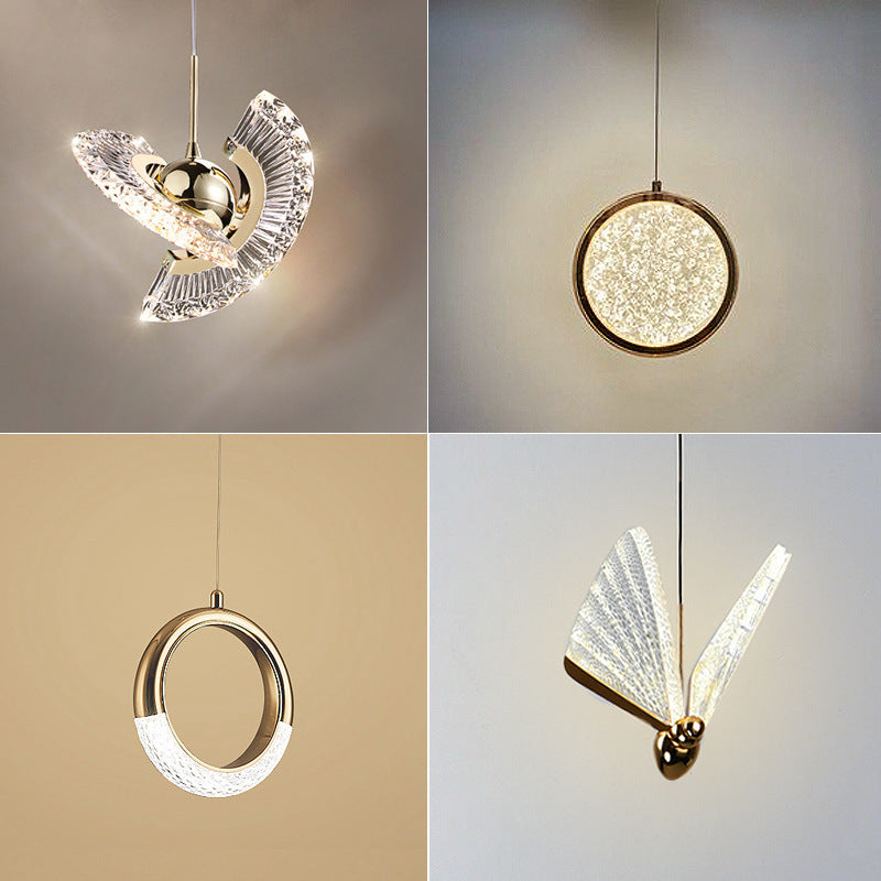 Modern Fishing Line Bar Single Head Small Chandelier