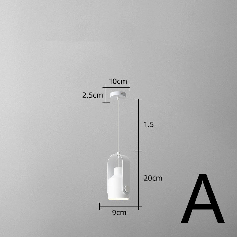 Nordic Bedside Small Chandelier Bar Art Three-head Dining Room Lamp