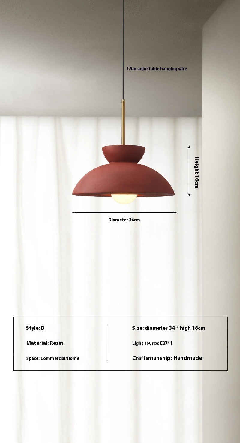 Nordic Minimalism Bar Restaurant Chandelier Cream Style Dining Table Decorative Lamp