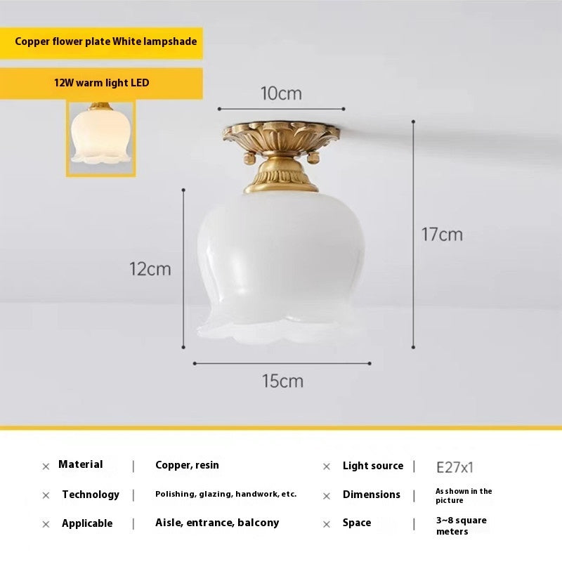 Nordic Minimalist Bedroom Balcony Ceiling Lamp