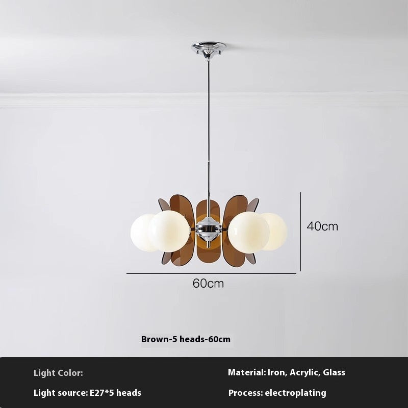 Retro Dining Room Chandelier Living Room Bedroom Eye Protection Chandelier