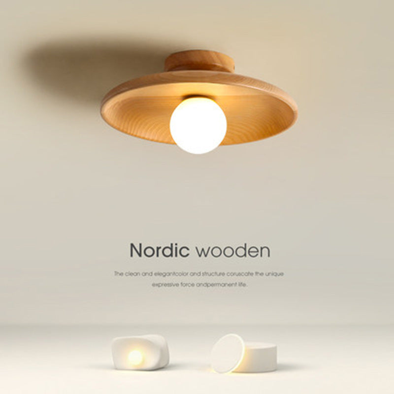 Aisle Ceiling Lamp Solid Wood Modern Minimalist Lamps