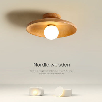 Aisle Ceiling Lamp Solid Wood Modern Minimalist Lamps