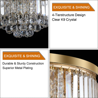 Gold luxury modern style crystal lights,large ceiling