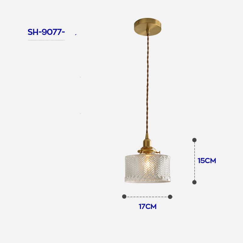 Luxury Lamp All Copper Chandelier Table Bedside Bedroom