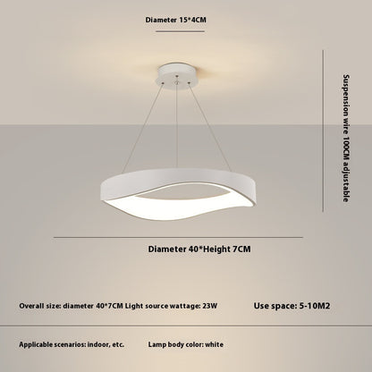 Nordic Creative Wood Grain Restaurant Bar Chandelier