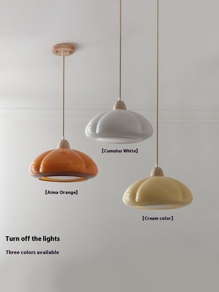 Mid-ancient Log Cream Style Pumpkin Chandelier