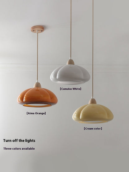 Mid-ancient Log Cream Style Pumpkin Chandelier