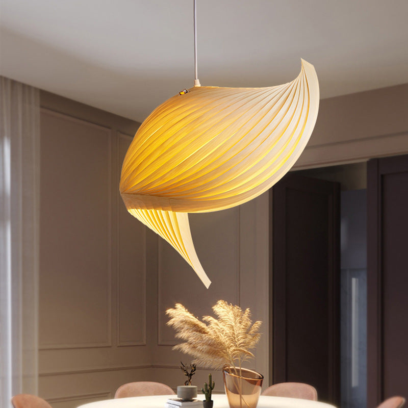 Creative Living Room Pendant Lamp Restaurant Wood Woven Pendant Lamp