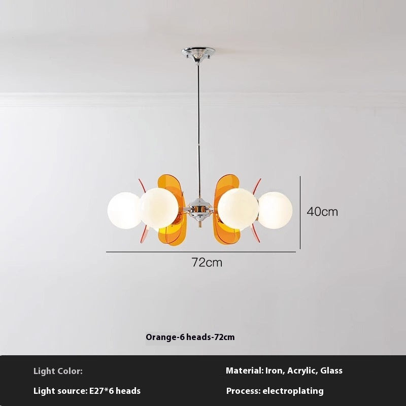 Retro Dining Room Chandelier Living Room Bedroom Eye Protection Chandelier
