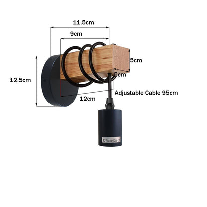 Small Wall Light Fixtures Industrial Farmhouse Hanging Wall Sconce