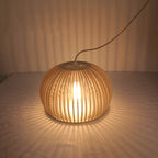 Lámpara colgante de madera nórdica de media luna - Minimalista moderna
