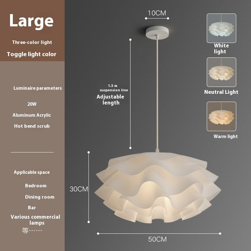 Modern Minimalist Creative Flower Bedroom Chandelier