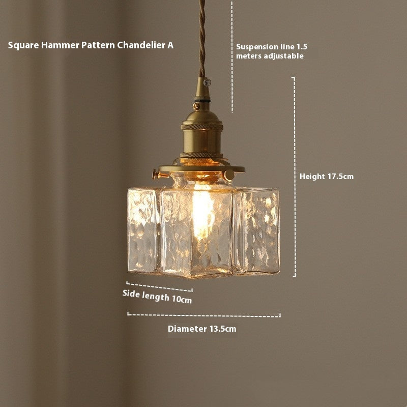 Japanese Retro Glass Small Droplight Nordic