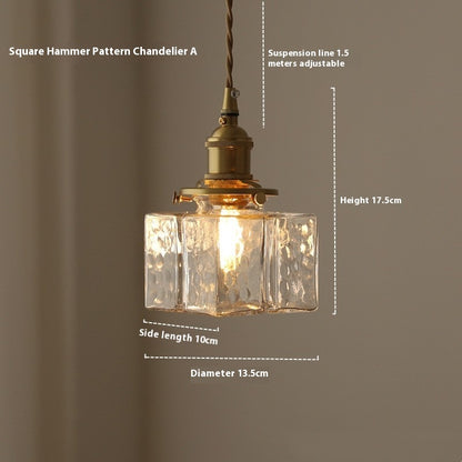 Japanese Retro Glass Small Droplight Nordic