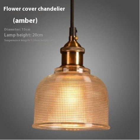 Crystal Glass Candy Color Lampshade Chandelier