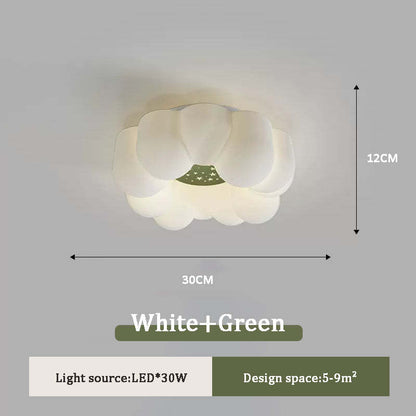 Cream Style Living Room Ceiling Lamp Master Bedroom Pumpkin Cloud Lamp